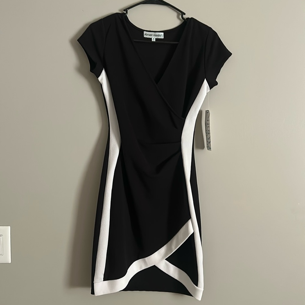 ALMOST FAMOUS BRAND WHITE AND BLACK DRESS